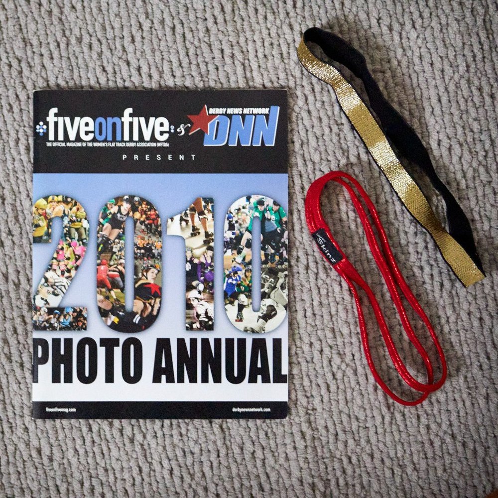 Roller Derby Pack | 2010 DNN Photo Annual Magazine + Derby Skins Headband Set